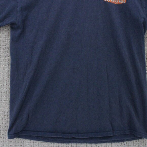 Old Guys Rule Shirt Mens Large Navy Blue Short Sleeve Beach Surfing Graphic Logo - Picture 5 of 8